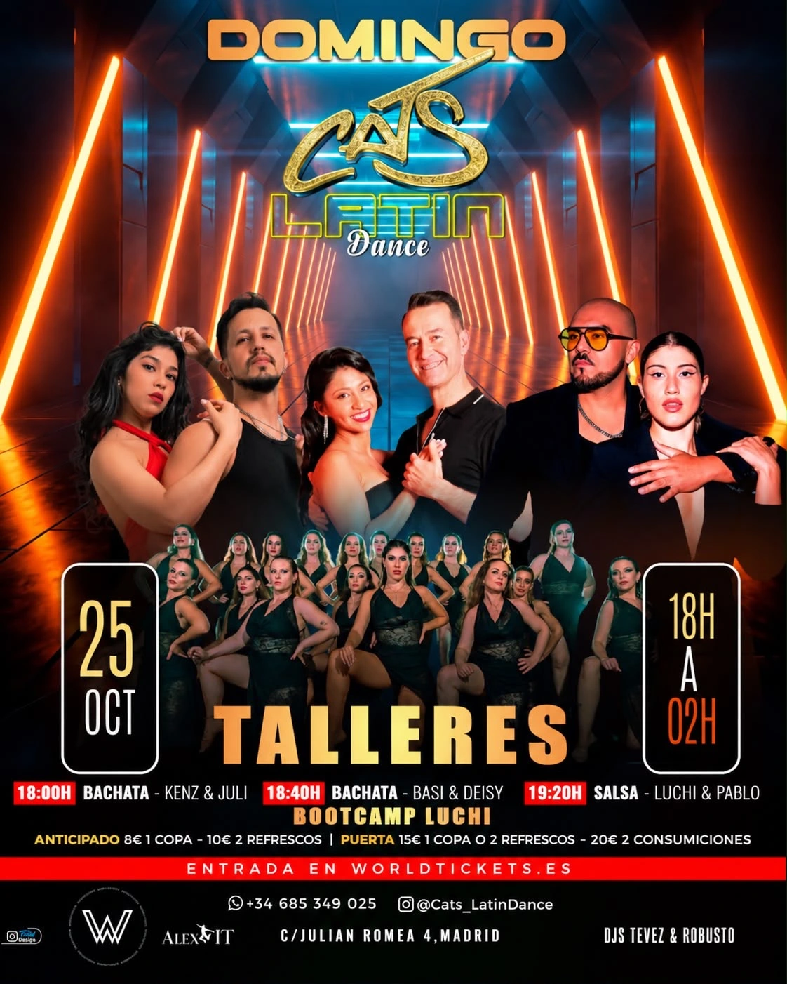 DOMINGO CATS LATIN DANCE 25 OCT
